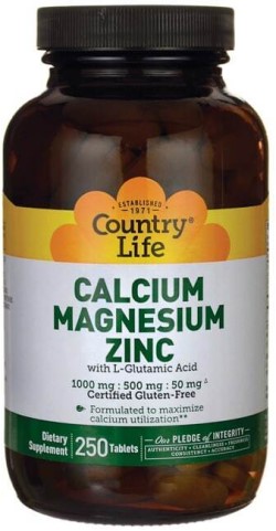 Calcium Magnesium Zinc 250 Tabs