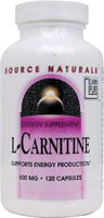 左旋肉鹼L-carnitine(卡尼汀) 500 毫克120 膠囊