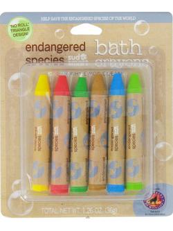 稀有動物 Carded Bath Crayons 6 ct