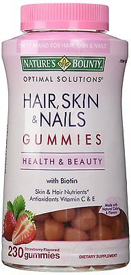 Hair, Skin, and Nails Gummies with Biotin 230 Gummi 