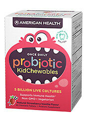 益生菌兒童用天然草莓口味 30 咀嚼片