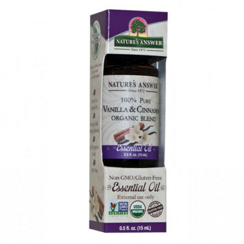 Organic Vanilla & Cinnamon Essential Oil Blend 0.5 oz