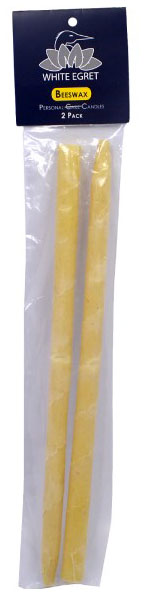 BEESWAX AROMATHERAPY CANDLES 2 CT