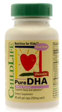 兒童用補腦 DHA 250毫克 90 草莓口莓咀嚼軟膠囊