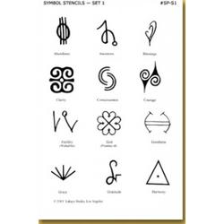 Stencil Pack-Symbols 1 1 unit