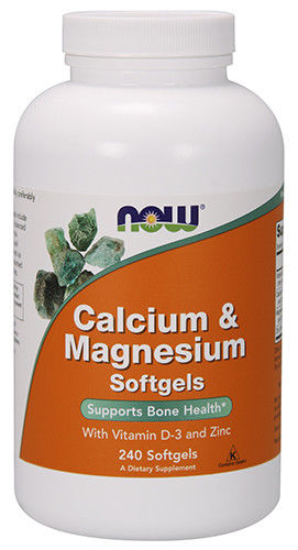 Calcium , Magnesium & Zinc + Vit D - 240 Softgels