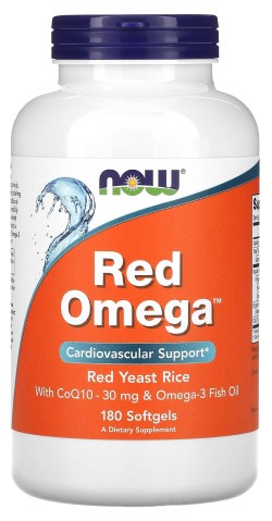 紅麴600毫克+輔酵素30毫克+OMEGA-3魚油 180 軟膠囊