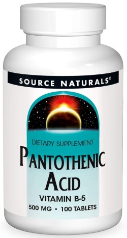 維他命B-5 泛酸 500 毫克 90 膠囊