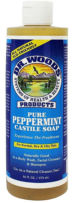 Castile Soap Liquid Peppermint 16 ounce