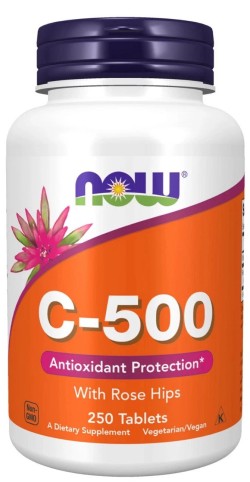 維他命C 500毫克含玫瑰果 250 膠囊